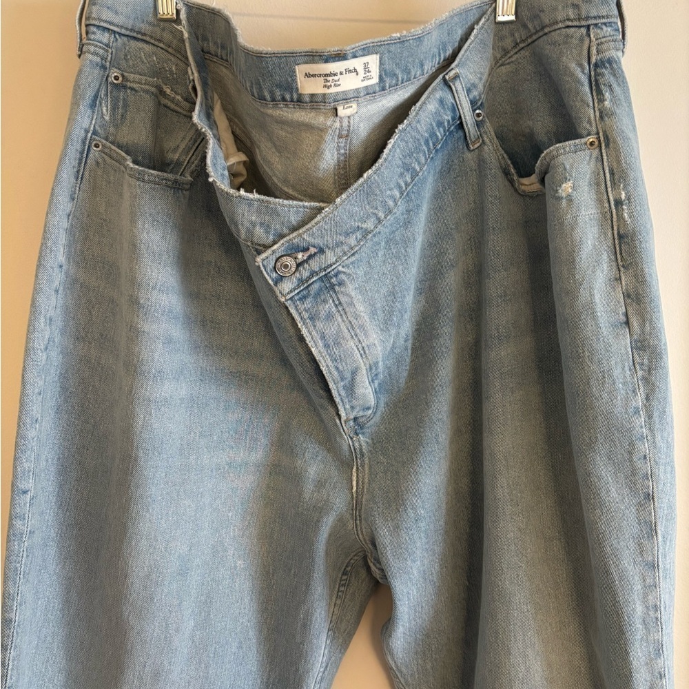 Abercrombie & Fitch The Dad High Rise Jean curve love size 24 nwot - Picture 6 of 8